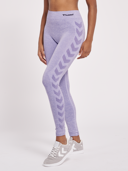 hmlCI SEAMLESS MID WAIST TIGHTS, LAVENDER MELANGE, model