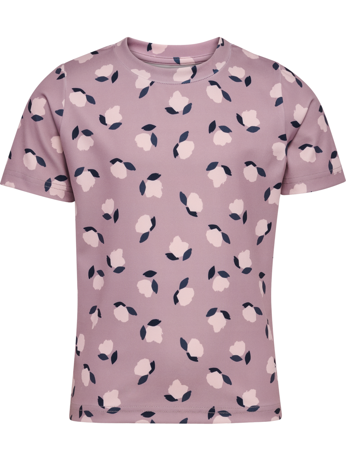 hmlJR FITTED AOP GYM T-SHIRT S/S, SEA FOG, packshot