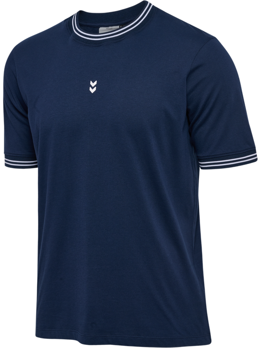 hmlPULSE RETRO T-SHIRT S/S, DRESS BLUES, packshot