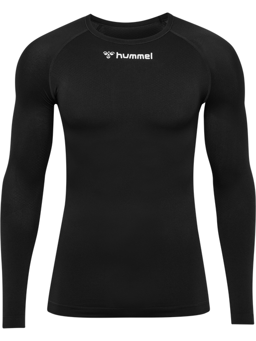 hmlBL COMFORT 2.0 TEE L/S, BLACK, packshot
