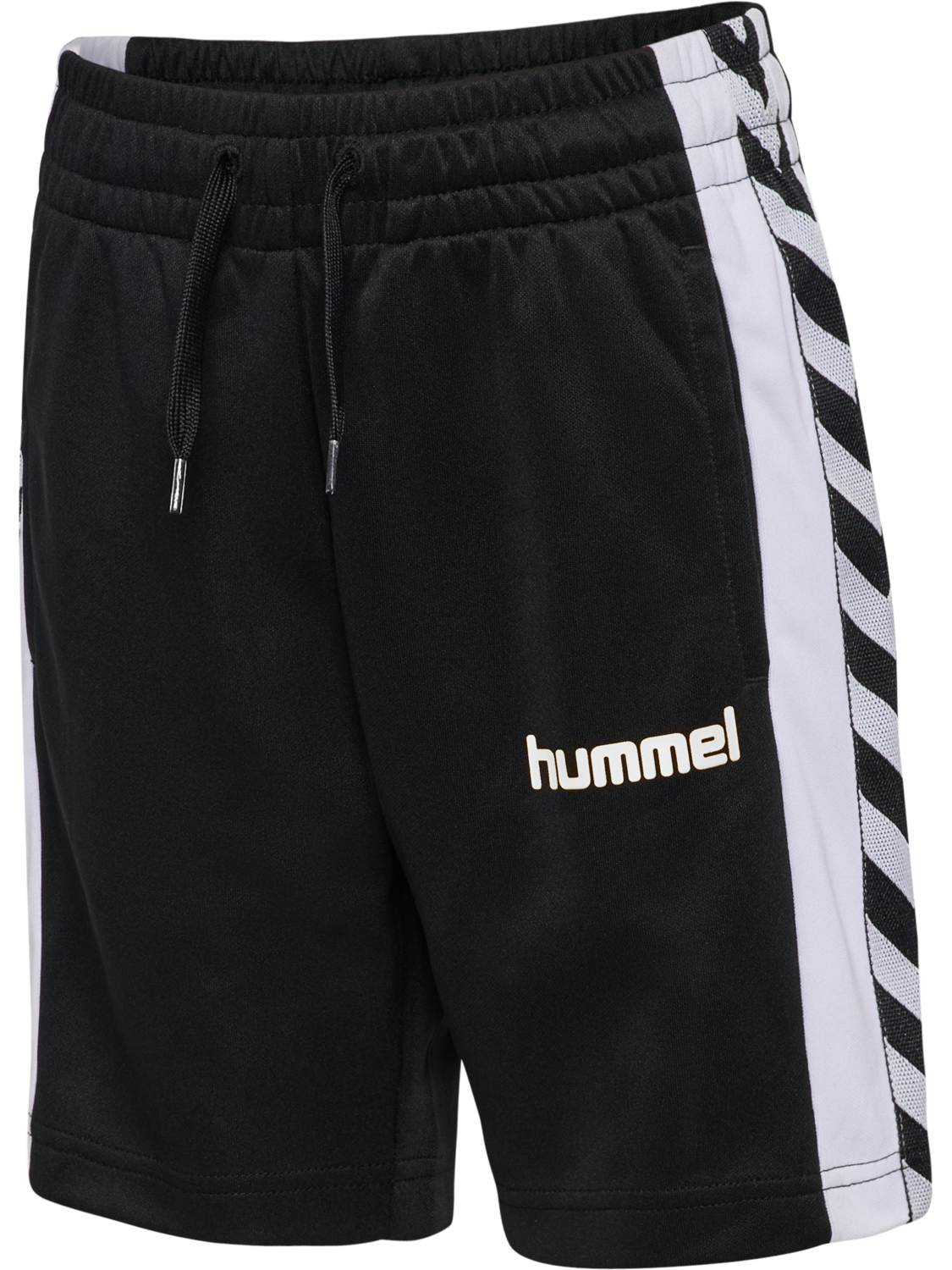 hmlJR CHEVRON SHORTS, BLACK, packshot