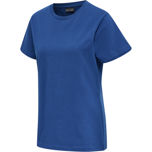 hmlRED BASIC T-SHIRT S/S WOMAN, TRUE BLUE, packshot