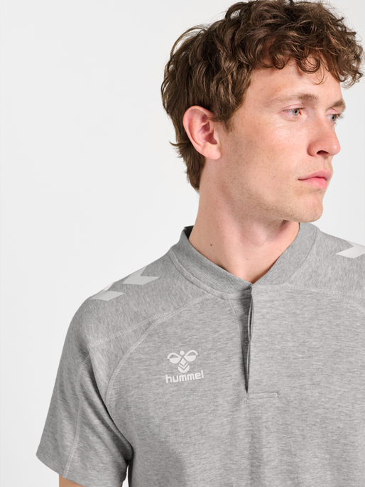 hmlMOVE 2.0 POLO, GREY MELANGE, model