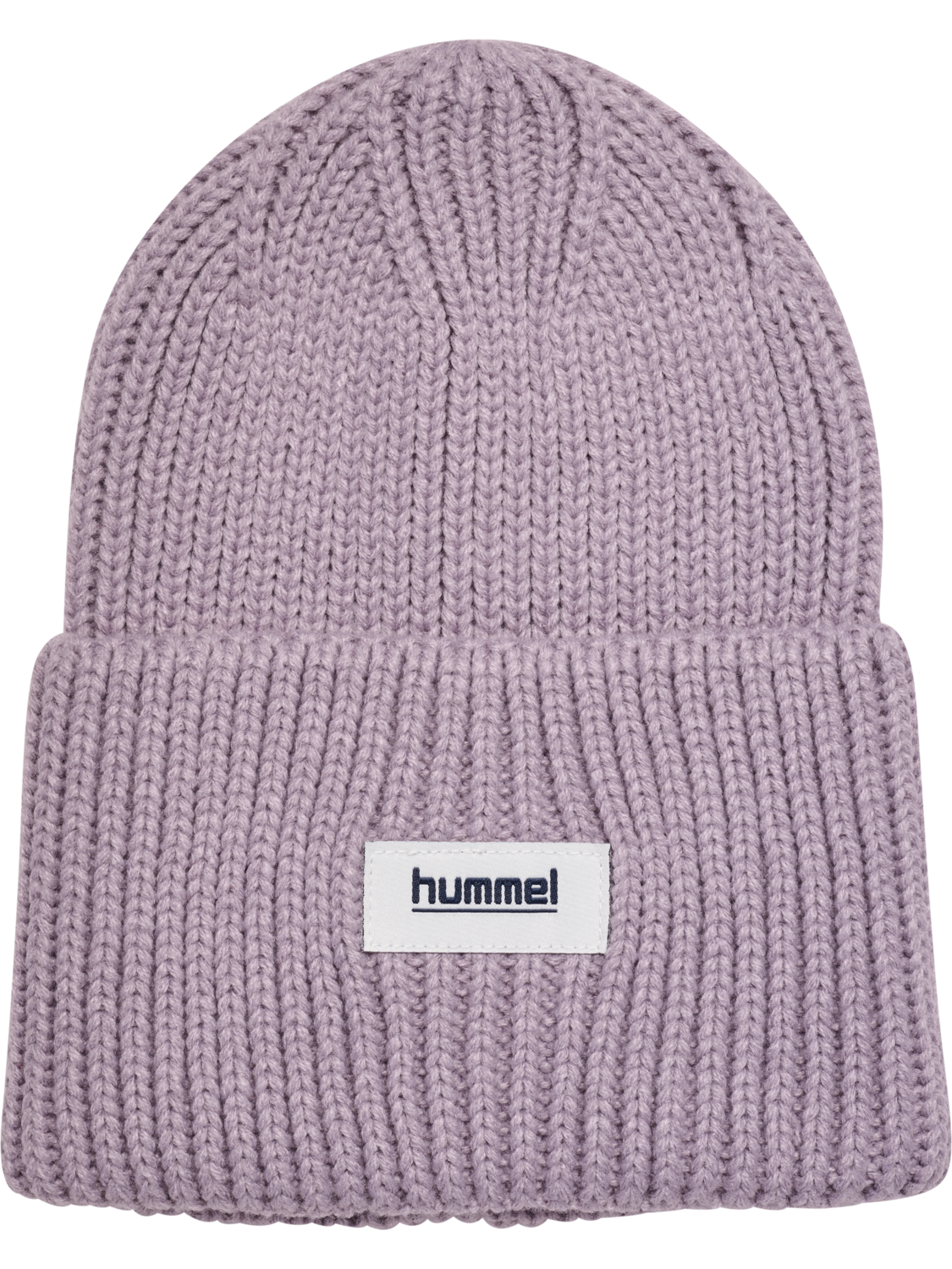 hmlJR HEAVY RIB KNIT BEANIE, SEA FOG, packshot