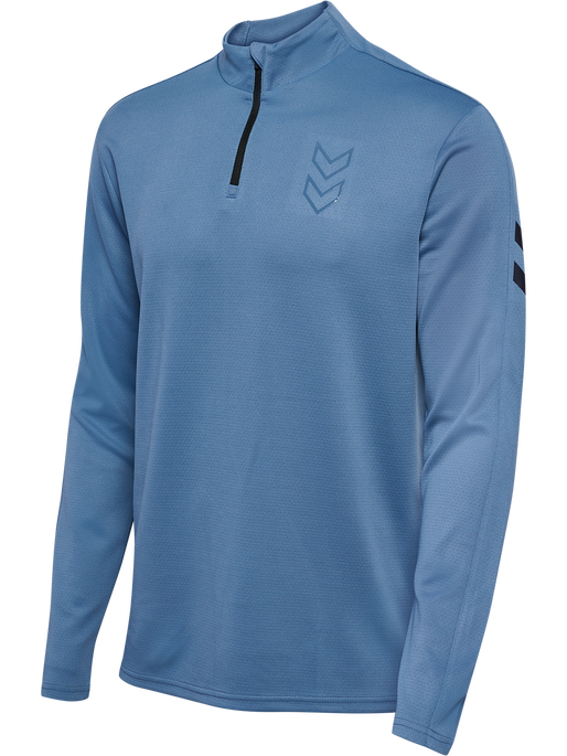 hmlACTIVE PL HALF ZIP, CORONET BLUE, packshot