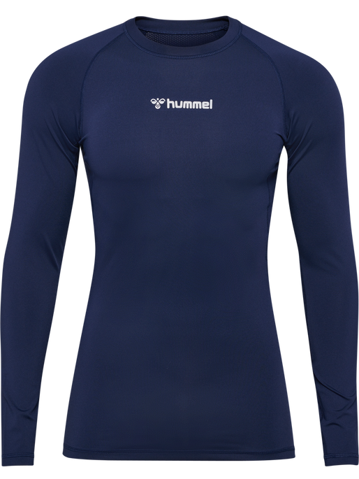 hmlBL PERFORMANCE TEE L/S, MARINE, packshot