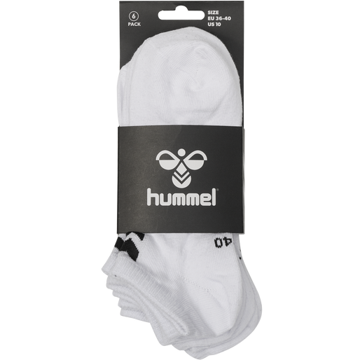 hmlCHEVRON 6-PACK ANKLE SOCKS, WHITE/WHITE hmlCHEVRON 6-PACK ANKLE SOCKS, WHITE/WHITE, packshot