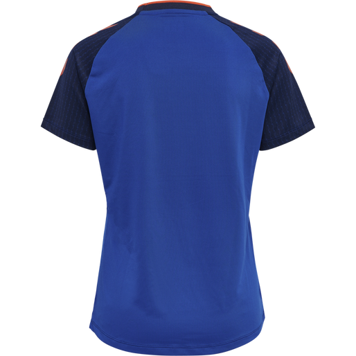 hmlPRO GRID GAME JERSEY S/S WO, SURF THE WEB/MARITIME BLUE, packshot