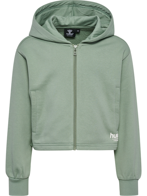 hmlZIPPI ZIP HOODIE, LILY PAD hmlZIPPI ZIP HOODIE, LILY PAD, packshot