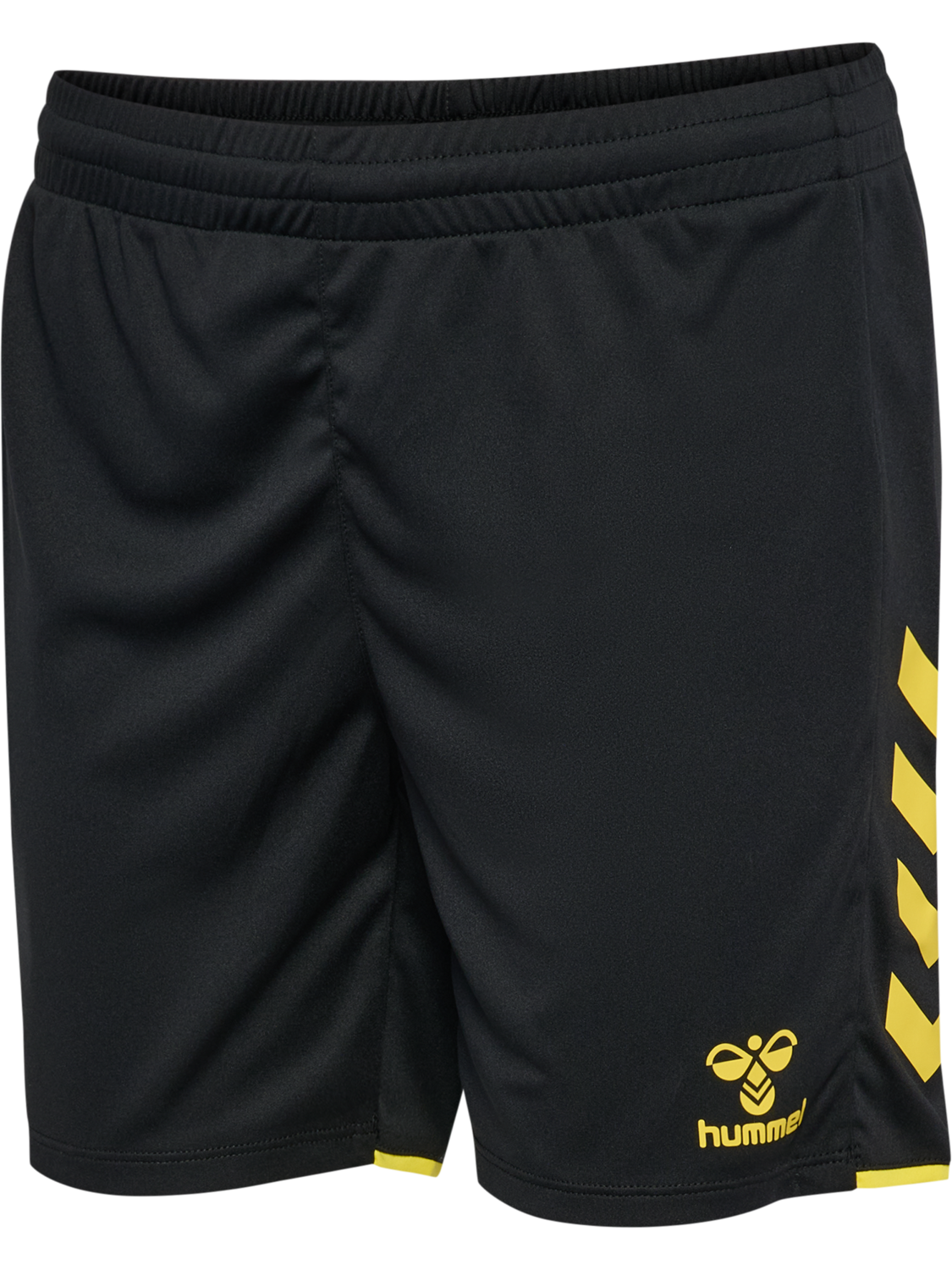 hmlCORE 2.0 SHORTS WOMAN, BLACK/BLAZING YELLOW, packshot