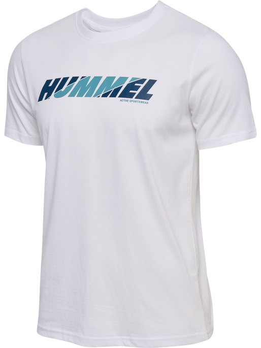 hmlGRAPHIC BOLD LOGO TEE, WHITE, packshot