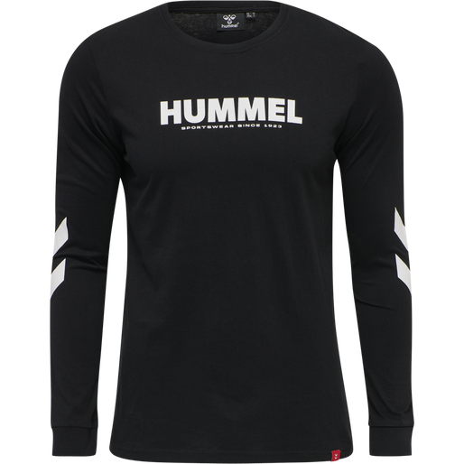 hmlLEGACY T-SHIRT L/S, BLACK, packshot