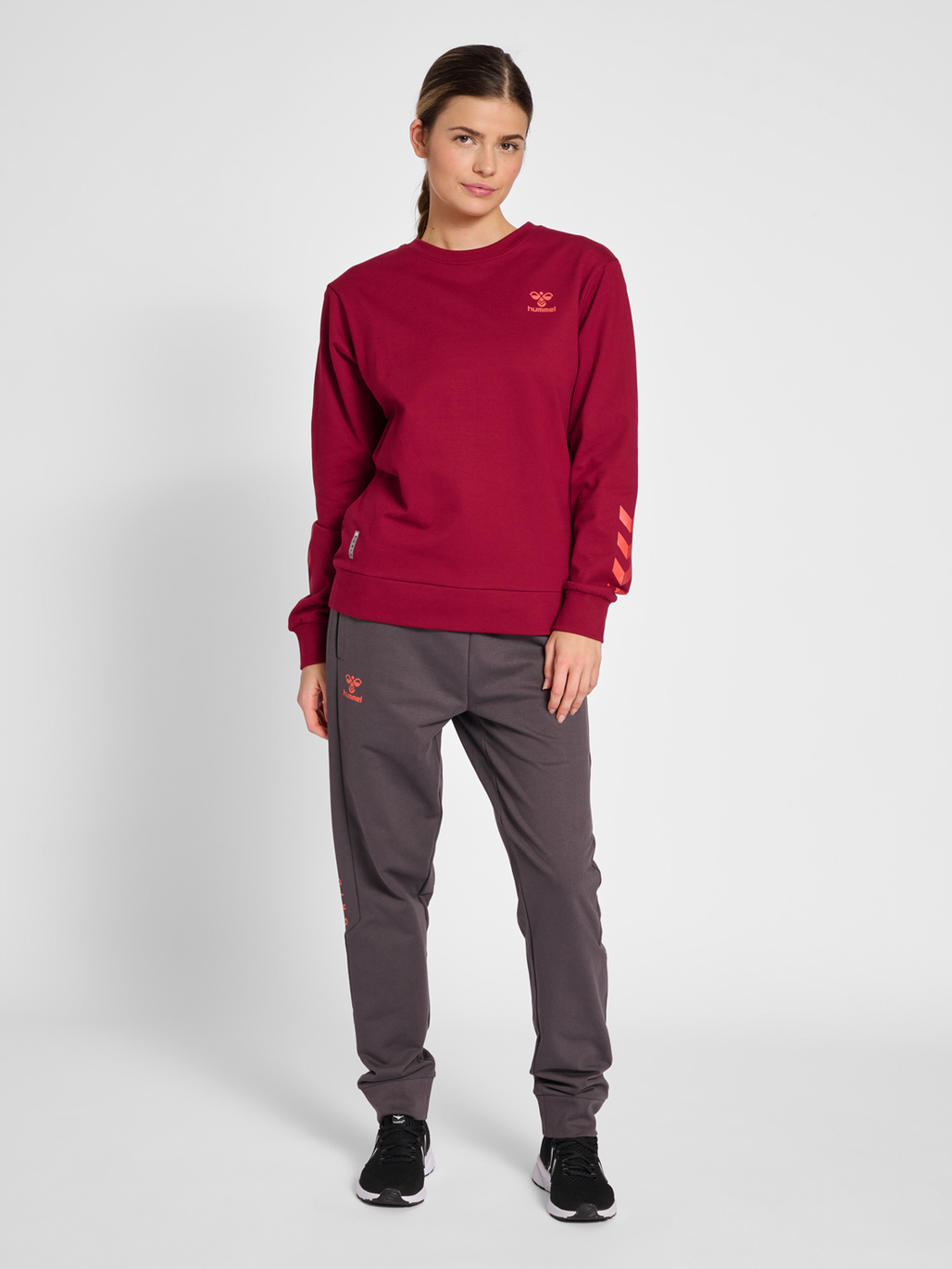 Maroon cotton sweatshirt outlet