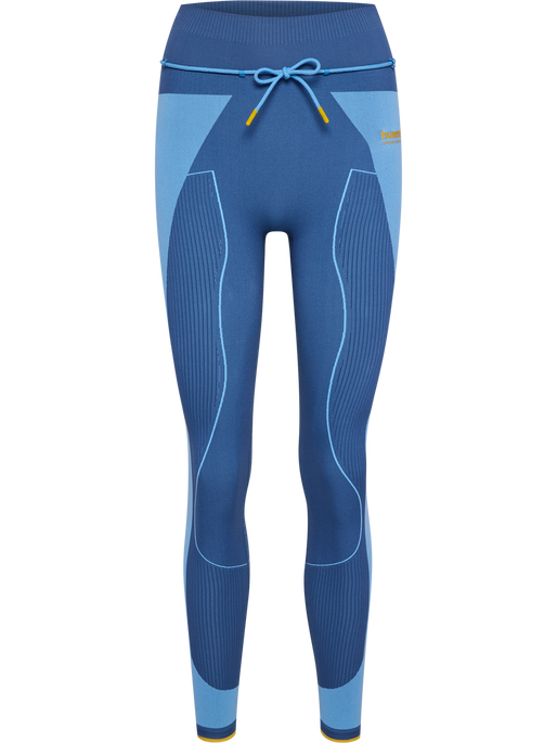 hmlSEAMLESS HIGH WAIST TIGHTS, DUTCH BLUE, packshot