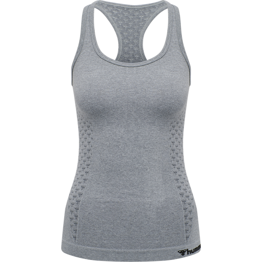 hmlCI SEAMLESS TOP, GREY MELANGE hmlCI SEAMLESS TOP, GREY MELANGE, packshot