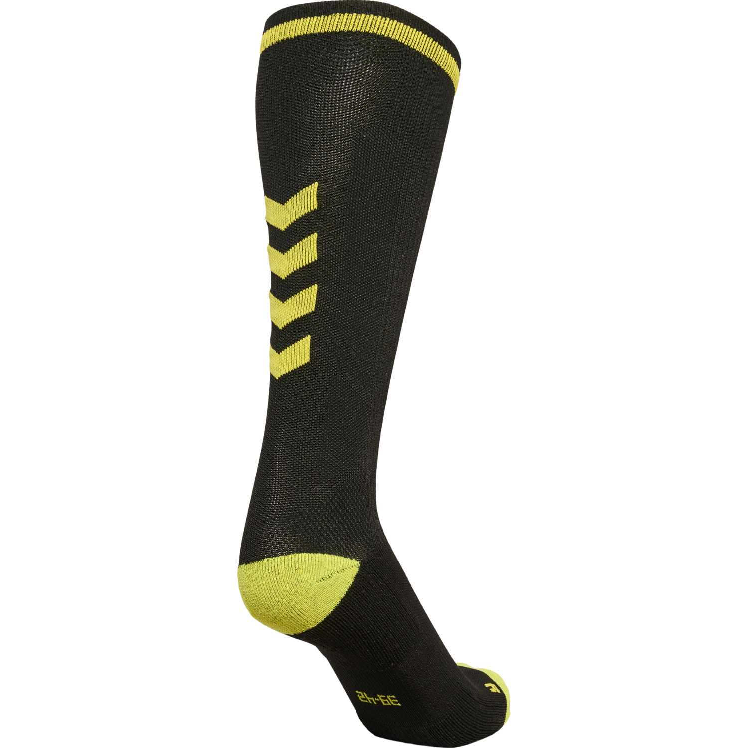 ELITE INDOOR SOCK HIGH, BLACK/BLAZING YELLOW, packshot