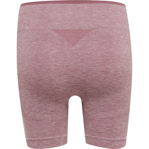 hmlMT UNA SEAMLESS MID WAIST SHORTS, DUSKY ORCHID MELANGE, packshot