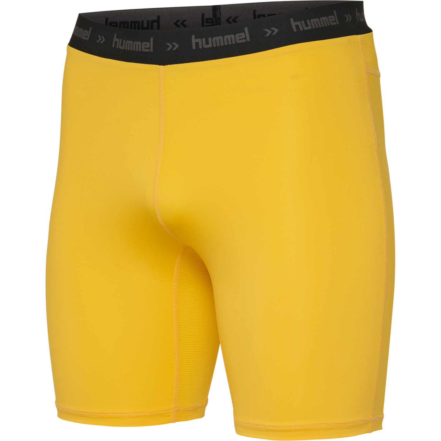 HML FIRST PERFORMANCE TIGHT SHORTS, SPORTS YELLOW, packshot