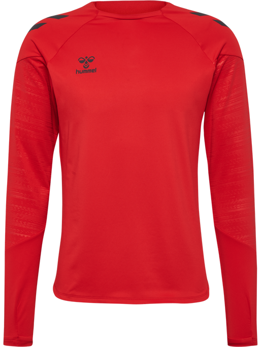 hmlPRO TRAINING CREW SWEAT, TRUE RED, packshot