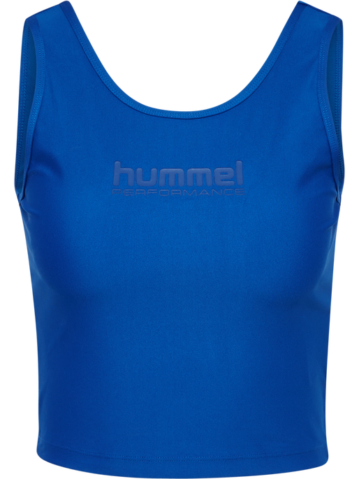 hmlFAST CROPPED TOP, OLYMPIAN BLUE, packshot