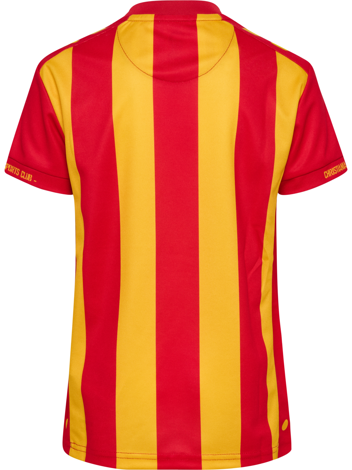 CSC 26/27 HOME JERSEY S/S KIDS, TRUE RED/SPORTS YELLOW W/SPONS, packshot
