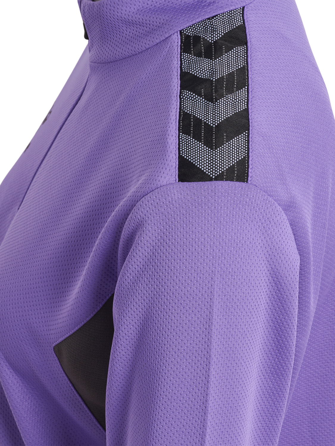 hmlAUTHENTIC HALF ZIP SWEAT WOMAN, DAHLIA PURPLE/ASPHALT, packshot