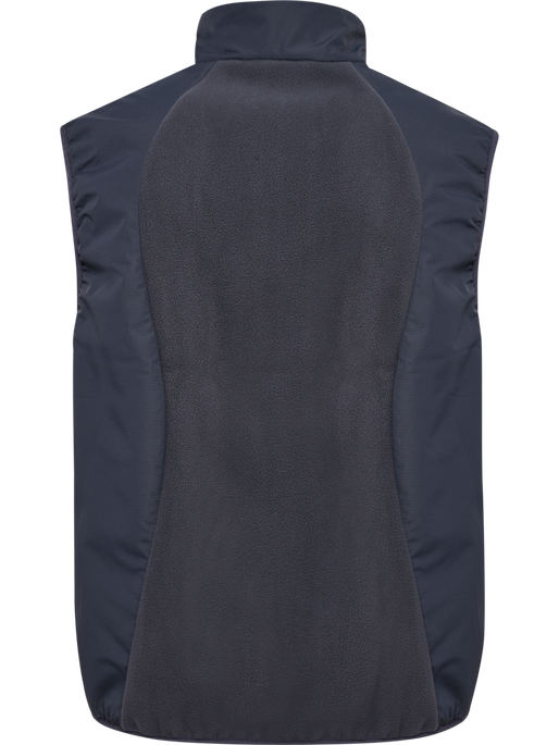 hmlHYBRID FLEECE VEST, EBONY, packshot