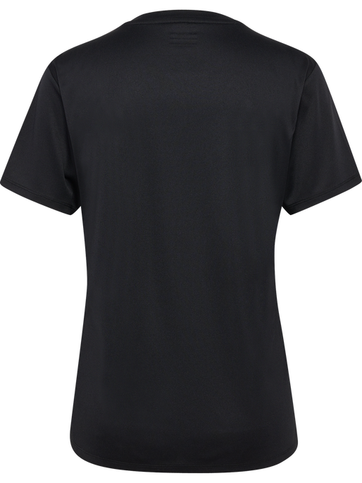 hmlESSENTIAL JERSEY S/S WOMAN, BLACK, packshot