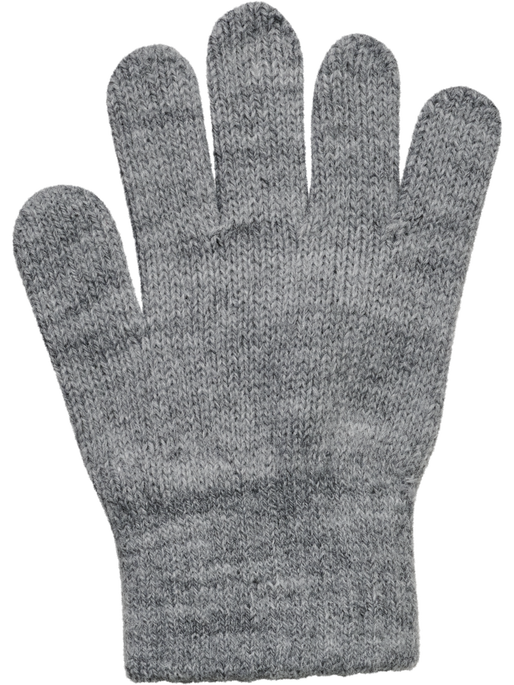 hmlJR KNIT GLOVES 2-PACK, GREY MELANGE hmlJR KNIT GLOVES 2-PACK, GREY MELANGE, packshot