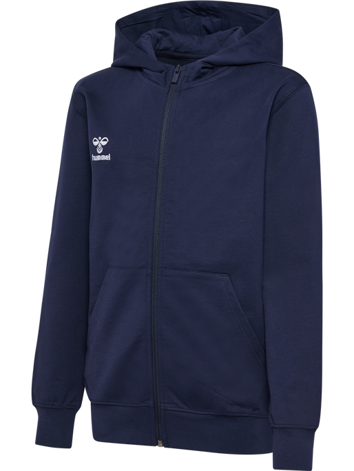 hmlGO 2.0 ZIP HOODIE KIDS, MARINE, packshot