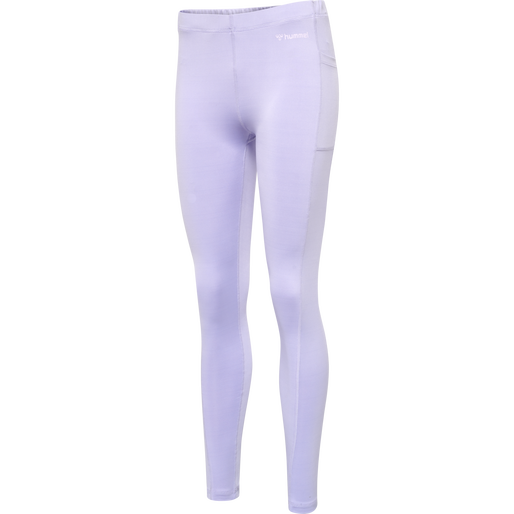 hmlMT MABLEY MID WAIST TIGHTS, LAVENDER, packshot