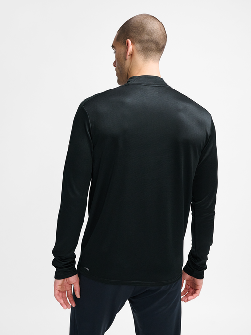 hmlACTIVE PL HALF ZIP, BLACK, model