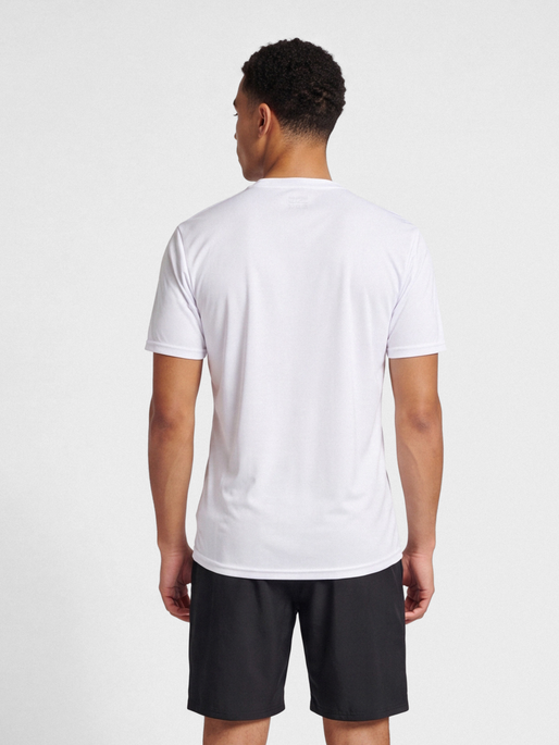 hmlLOGO JERSEY S/S, WHITE, model