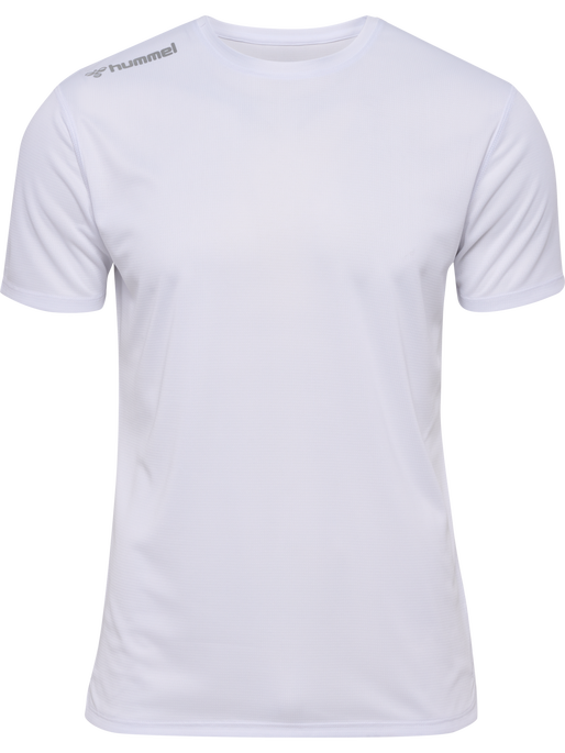 hmlRUN JERSEY S/S, WHITE hmlRUN JERSEY S/S, WHITE, packshot