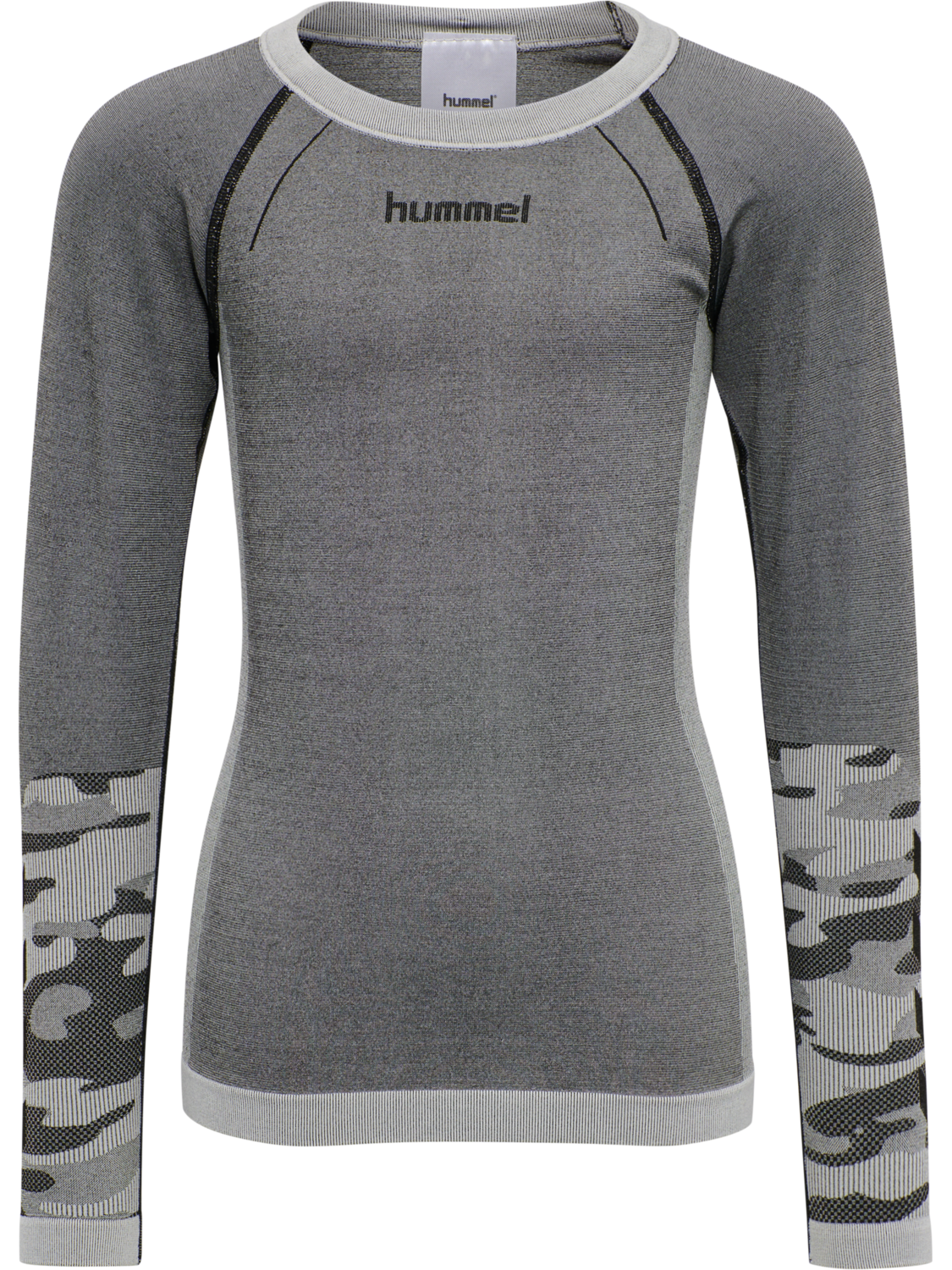 hmlMAX SEAMLESS T-SHIRT L/S, MEDIUM MELANGE, packshot