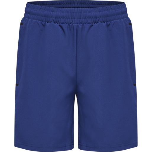 hmlMOVE GRID WOVEN SHORTS KIDS, SODALITE BLUE, packshot