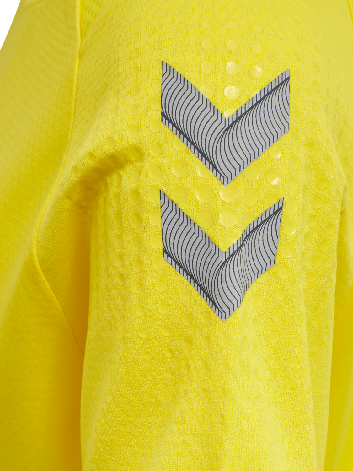 hmlLEAD WOMENS S/S POLY JERSEY, BLAZING YELLOW, packshot