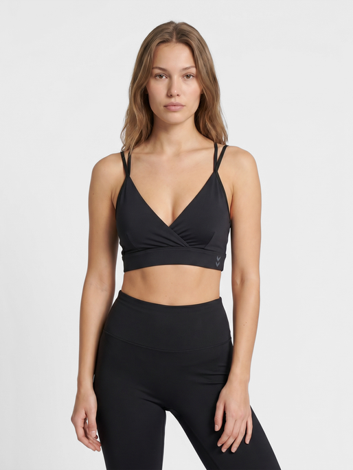 hmlYOGA STRAP BRA, BLACK, model