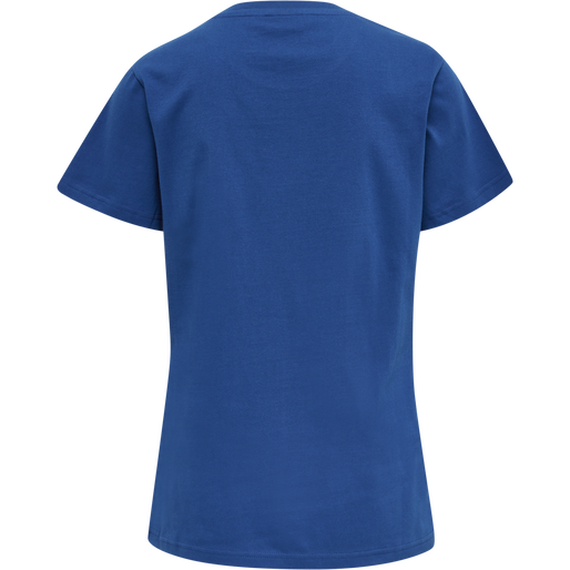 hmlRED BASIC T-SHIRT S/S WOMAN, TRUE BLUE, packshot