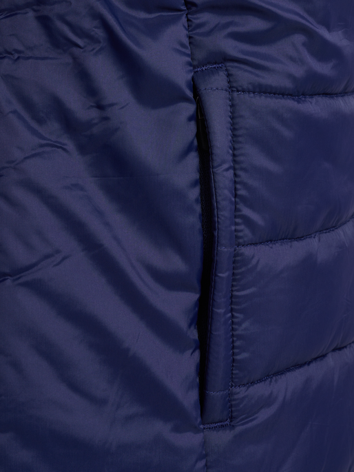 hmlGO QUILTED HOOD JACKET KIDS, MARINE, packshot