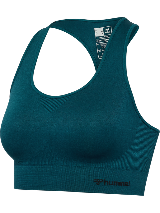 hmlTIF SEAMLESS SPORTS TOP, DARK SEA, packshot