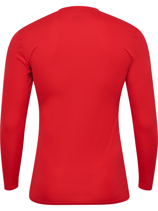 hmlBL ESSENTIAL TEE L/S, TRUE RED, packshot