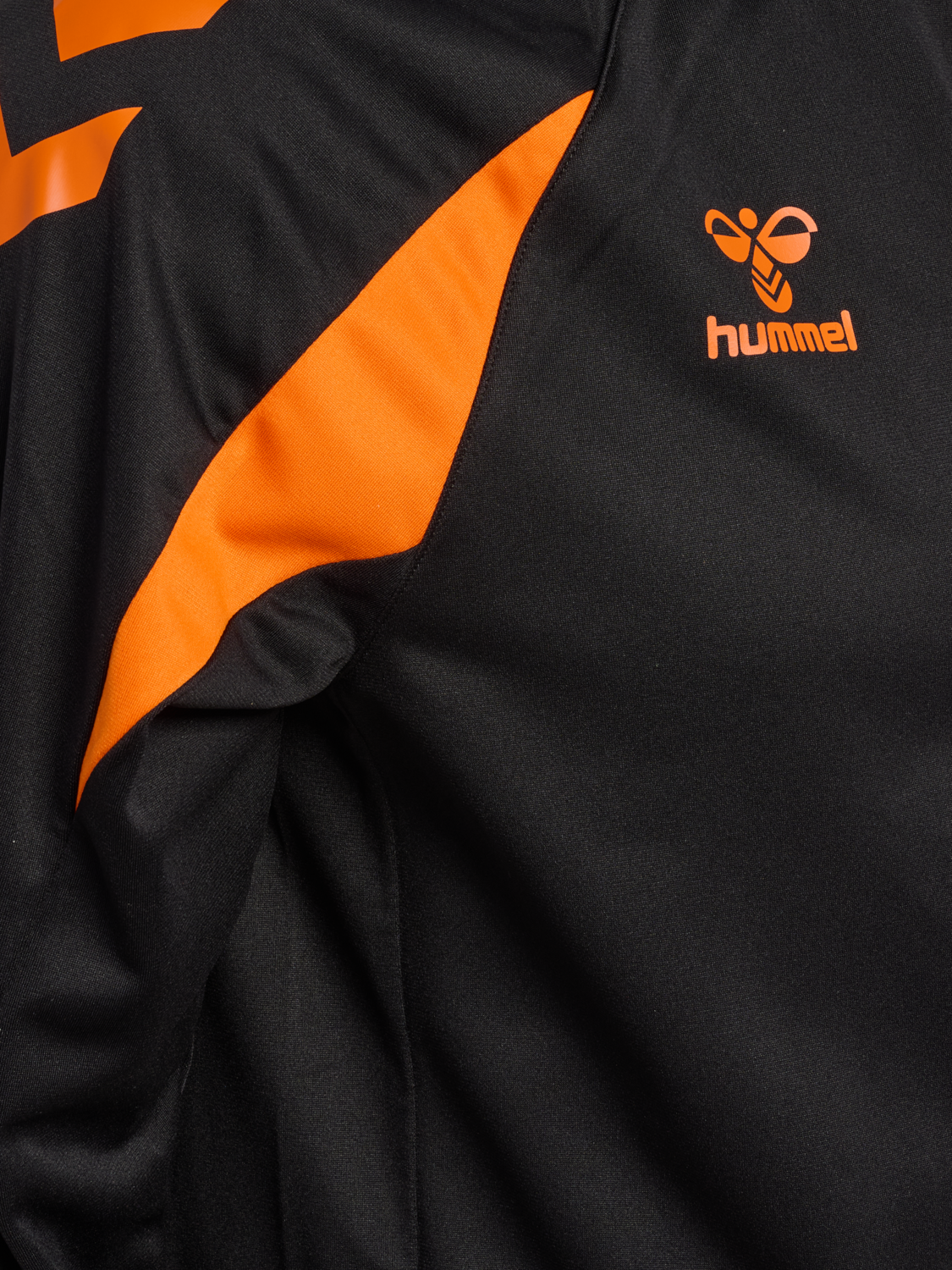 hmlCORE 2.0 TRACK ZIP JACKET, BLACK/ORANGE TIGER, packshot