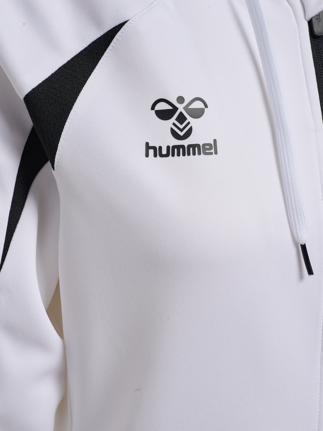 hmlCORE 2.0 ZIP HOODIE WOMAN, WHITE/BLACK, packshot
