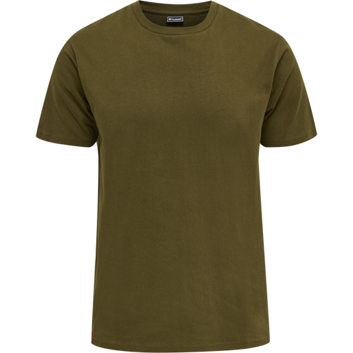 hmlRED BASIC T-SHIRT S/S, DARK OLIVE, packshot