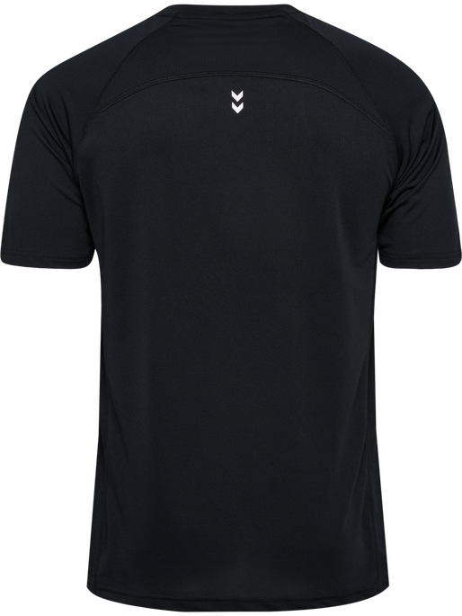 hmlPULSE WORKOUT T-SHIRT S/S, BLACK, packshot