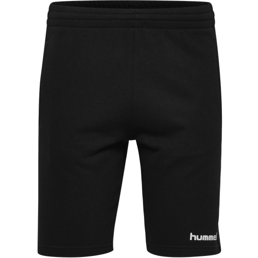 HMLGO COTTON BERMUDA SHORTS WOMAN, BLACK HMLGO COTTON BERMUDA SHORTS WOMAN, BLACK, packshot