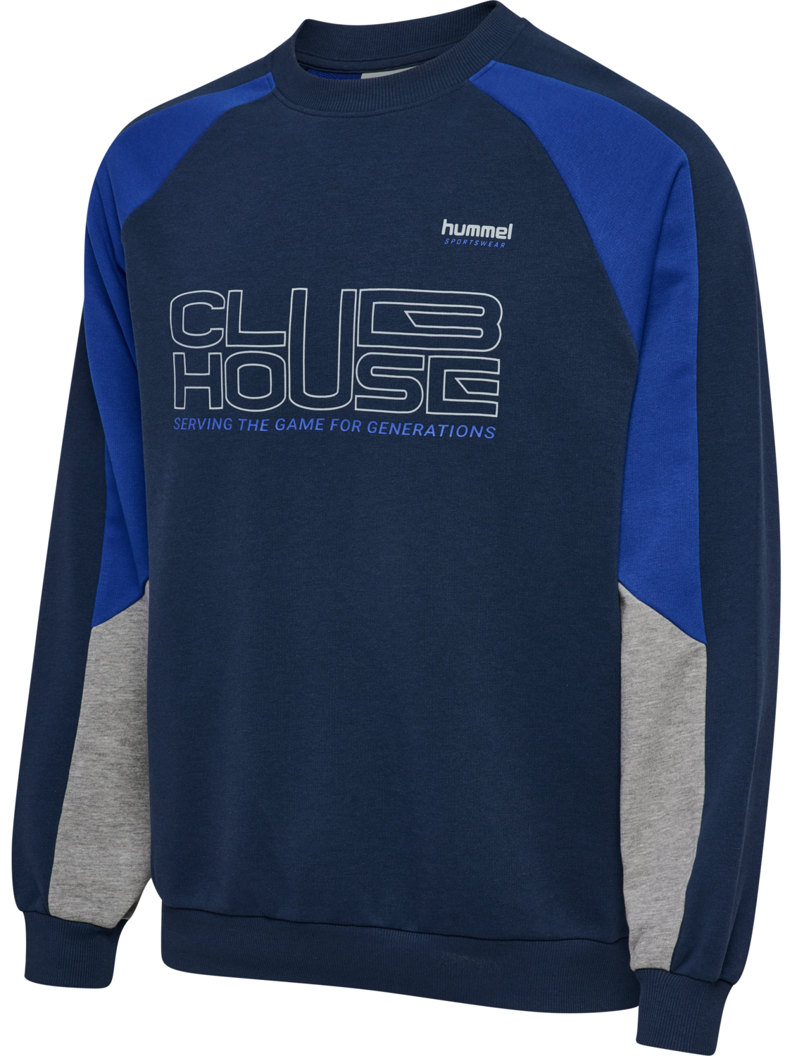 hmlOVERSIZED ICONIC CREW CH, DRESS BLUES, packshot