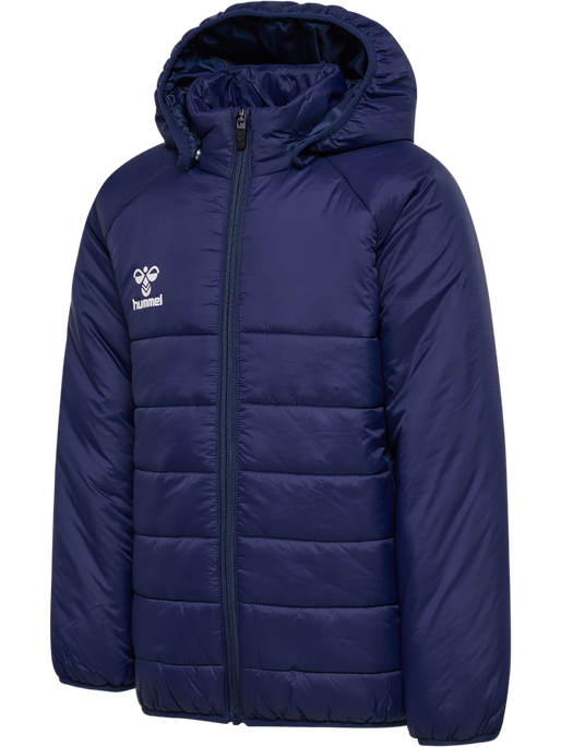 hmlGO QUILTED HOOD JACKET KIDS, MARINE, packshot