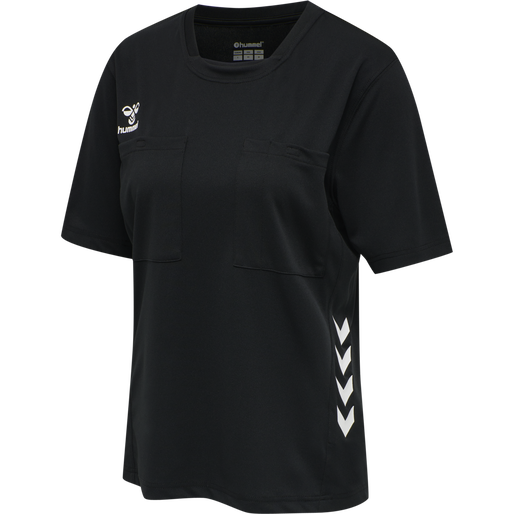 hmlREFEREE CHEVRON WO  JERSEY S/S, BLACK, packshot